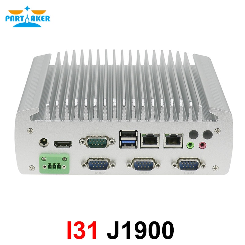 Partaker Ҹ  ̴ PC   J1900  ھ  Lan  ũ ǻ  RS232 RS485 COM HD-MI
